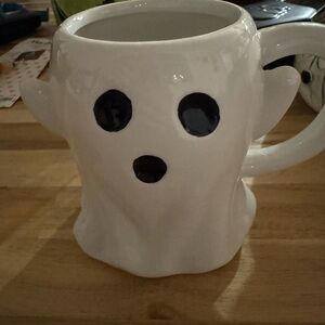 Ghost-Shaped White Mug